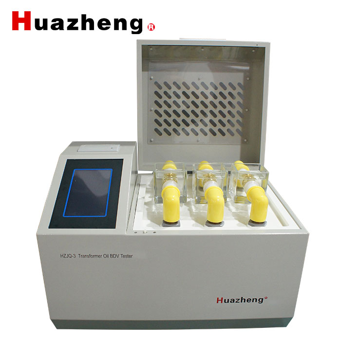 HZJQ-3 Insulation Oil Dielectric Strength Meter 3 Cups Bdv Oil Tester Transformer Oil Breakdown Voltage Test